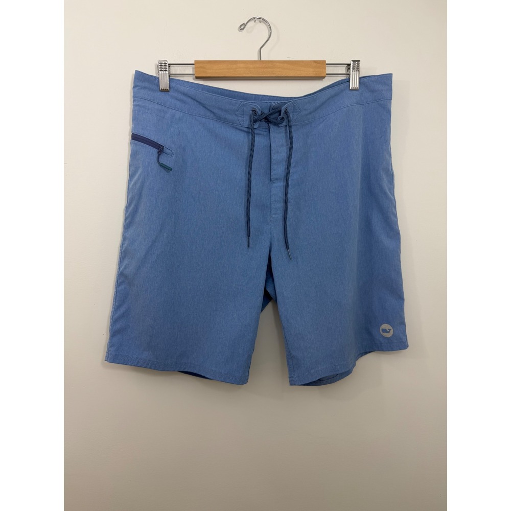 Vineyard Vines Mens Blue Heathered Board Shorts Swim Trunks Size‎ 34 RN134578